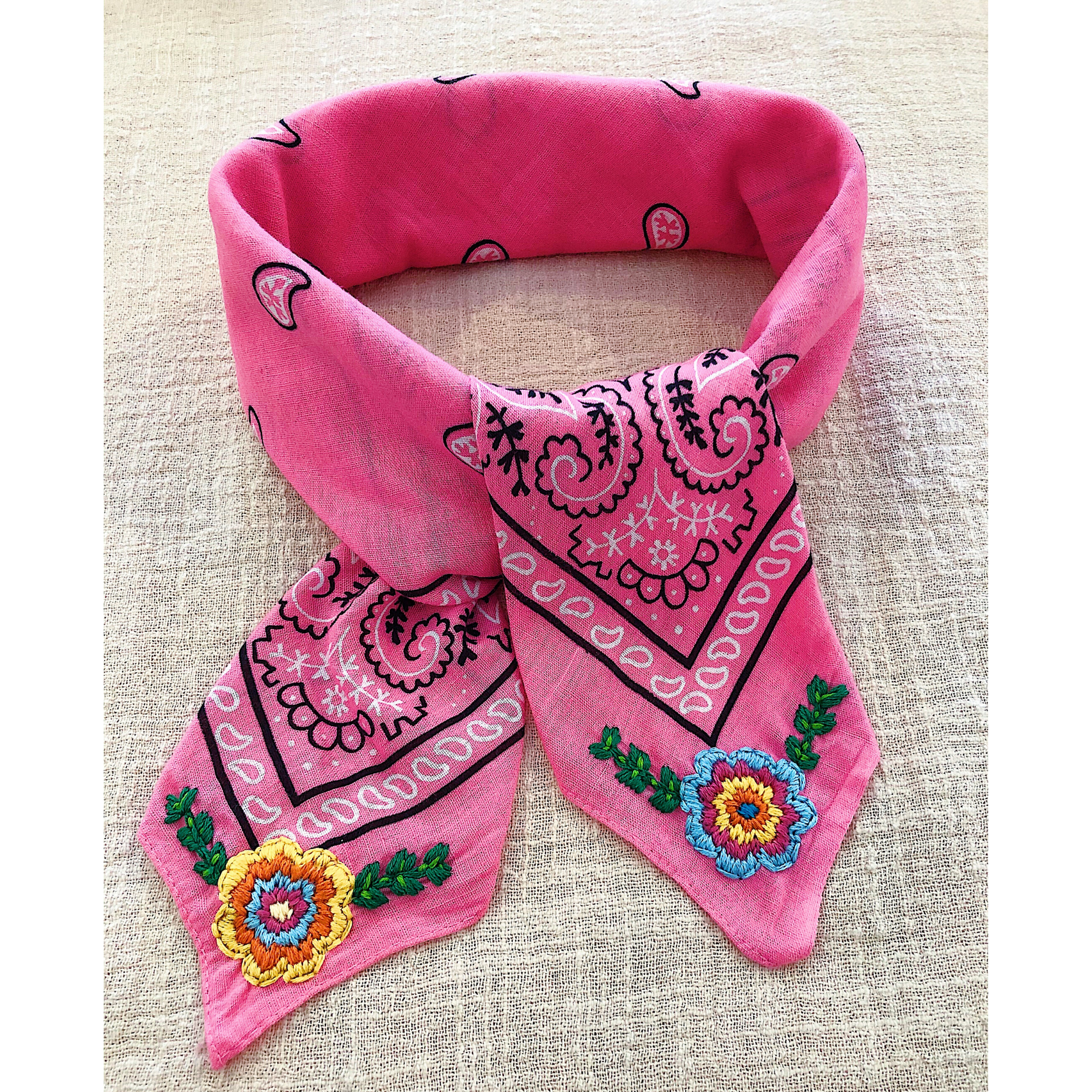 ~MADE TO ORDER | 70s floral bandana~